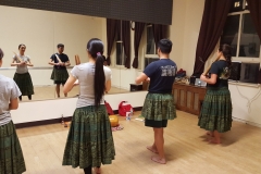 practicing with pu'ili sticks, one of the many implements we use